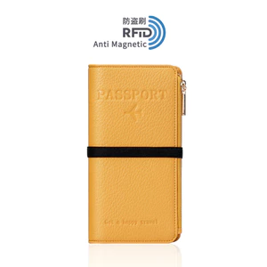 Khe cắm thẻ Túi dây kéo RFID Bàn chải chống trộm Túi đựng hộ chiếu Du lịch Đa chức năng Lưu trữ tài liệu Túi đựng thẻ Ví 6.7