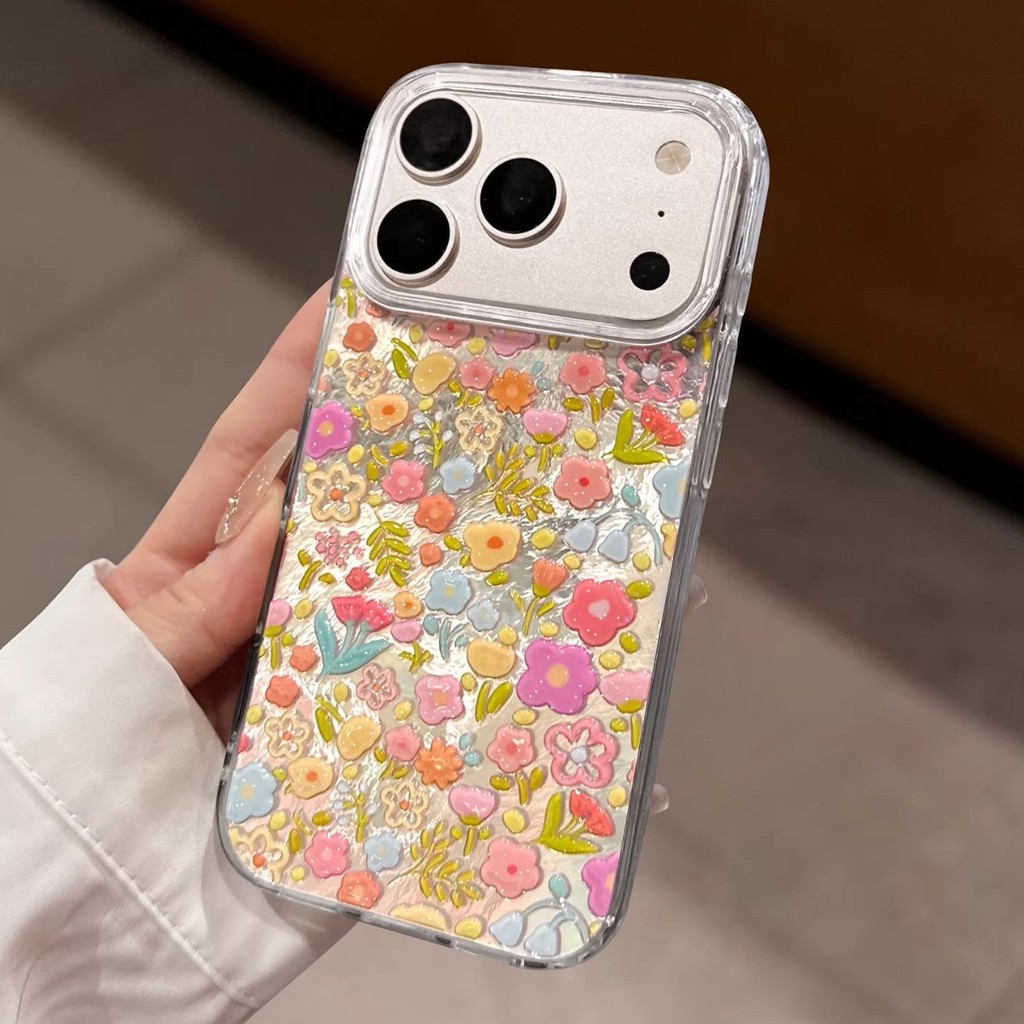 Bướm ba chiều dập nổi Thích hợp cho Apple 16promax Trong suốt iPhone17 Spring 17pro Vỏ điện thoại hoa