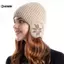 KUZHEN Mùa Đông Ấm Áp Sang Trọng Dệt Kim Cho Nam Nữ Tuyết Thời Trang Skullies Mũ Unisex Ngoài Trời Chống Lạnh Bảo Vệ Tai Mũ Len HOT