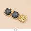 Phong Cách Trung Hoa Sườn Xám Nút Kim Loại Opal Trang Trí Retro Tấm Nút Phụ Kiện Trang Trí Phụ Kiện Phong Cách Trung Hoa Handmade 6.7