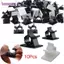 BORAGETE 10 Chiếc Fixer Giá Đỡ Nhựa Tổ Chức Kẹp Dây Dính Quản Lý
