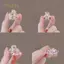 PNPIA- Thời Trang Mini Cua Kim Loại Kẹp Tóc Nhỏ Phụ Kiện Tóc Cho Nữ Cô Gái Hồng Kim Cương Giả Nơ Hoa Tóc Pin Bên Nổ Kẹp
