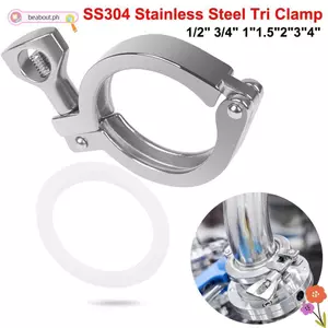 Lắp kẹp BEABOUT Tri, Kẹp đai ốc cánh bằng thép không gỉ SS304, có đệm silicon Phụ kiện Ferrule hạng nặng