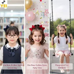 < YEI > 2 Cặp Mũ Nơ Mùa Hè Ngọt Ngào Cho Bé Gái Phụ Kiện Tóc Đáng Yêu Dễ Thương Cho Dã Ngoại Du Lịch Và Mặc Hàng Ngày Mới