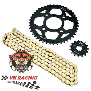 Bộ nhông sên đĩa NSD xích sên TLT thái lan winner v1-v2-v3-v4 - winner X - winner R (Black 428H mạ đồng 15-44-126L)