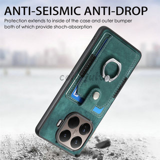Ốp Lật Ví Xiaomi17T 5G Cho Xiaomi 17T Pro 17tpro 17 T Mi17TPro 5G 2026 Vỏ Điện Thoại Mờ Da Sang Trọng Giá Đỡ Vòng Từ Tính Bảo Vệ Toàn Diện Khe Cắm Thẻ Ốp Lưng
