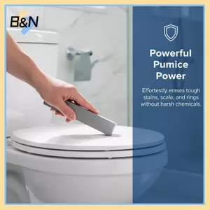 Chất tẩy rửa bọt B & N 2 miếng lót cọ rửa màu xám Loại bỏ vết bẩn mạnh mẽ Đá Sti để làm sạch nhà bếp Phòng tắm Nhà vệ sinh.