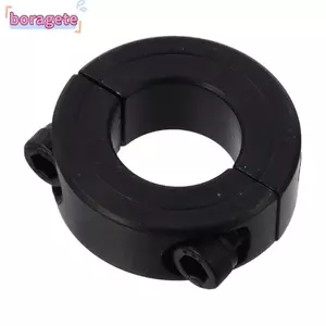 Vòng cổ trục BORAGETE, Vòng cổ kẹp đôi bằng thép Carbon màu đen, Bộ kiểu vít Đường kính trong Vòng cổ 6-55mm Tự động hóa công nghiệp