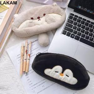 Bút Chì LAKAM, Túi Đựng Bút Sang Trọng Dung Tích Lớn, Chất Lượng Cao Otter Penguin Văn Phòng Phẩm Tổ Chức Trường Học Văn Phòng