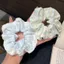 Dễ Thương Tươi Nơ Scrunchy Ren Đuôi Ngựa Tóc Dây Tóc Đầu Dây Cô Gái Ngọt Ngào Phụ Kiện Tóc