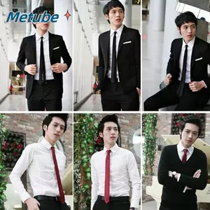 METUBE Tie Cổ Thường Ngày Chắc Chắn Đám Cưới Trơn