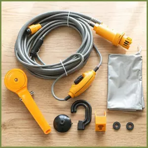 Tắm Ngoài Trời 12 Volt Điện Di Động Đa Năng Bộ Rửa Xe Ngoài Trời Cho Xe Máy RV Rửa Xe Đi Bộ Đường Dài kouvn