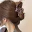 < YEI > Kẹp Tóc Kẻ Sọc Kim Cương Ngọt Ngào Thời Trang Hàn Quốc Kẹp Cá Mập Cho Nữ An Toàn Cho Tóc Thi Và Mỏng Mới