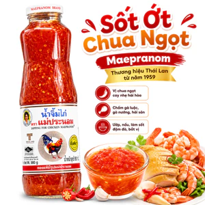 Sốt Ớt Chua Ngọt Maepranom 980g Thơm Ngon Đậm Vị Dùng Làm Sốt Ướp, Sốt Xào Chấm Gà Rán
