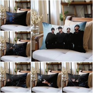 Vỏ gối LNGSHOT BACKSEAT, Vỏ gối Polyester hình chữ nhật một mặt, Máy giặt được, Thích hợp để trang trí phòng khách giường Sofa (Không bao gồm lõi)