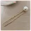 JRP 2 Chiếc Ngọc Trai Giả Kẹp Tóc Bộ Hình Chữ U Xoắn Thiết Kế Dành Cho Nữ & Bé Gái Phụ Kiện Tóc Sti Tóc Dụng Cụ Tạo Kiểu JRP
