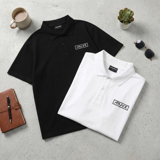 Áo polo oversize unisex localbrand paranoidz thêu chữ nhật vải 100 cotton signature collection pdz05