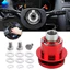 Bộ chuyển đổi phát hành nhanh vô lăng bằng nhôm Phù hợp với giá đỡ 3 lỗ Xoay 360 độ