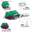 VFZ Outdoor Luya ếch sấm tầm xa 2.5cm / 3g ếch mini hit phần mềm cóc ếch móc đôi tiếng ồn sequin OTE