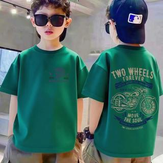 COD✅ (Hồ Chí Minh)Áo phông trẻ em trai thoải mái với họa tiết xe máy cổ điển tuyệt đẹp