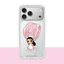 Ốp điện thoại hình gấu từ tính dễ thương cho iPhone 17 Pro Max 16 Pro 15 14 Vỏ bảo vệ mờ mờ mờ