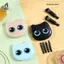 Bộ 6 Bàn Chải Trang Điểm Du Lịch Mini Có Gương Hộp Bảo Quản Mèo Bộ Cọ Trang Điểm Du Lịch Bột Mỹ Phẩm Bàn Chải Trộn Blush Mới