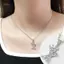 PNPIA- Thời Trang Cubic Zirconia Vương Miện Chữ Mặt Dây Chuyền Nelace Vàng Hip Hop Punk Bảng Chữ Cái Trang Sức