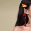 Năm Mới Hanfu Mũ Đội Đầu Trẻ Em Cổ Phụ Kiện Tóc Năm Mới Lễ Hội Tóc Màu Đỏ Năm Mới May Mắn Kẹp 1HQ6