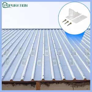 POP Bảo vệ giữ tuyết với đệm kín và vít cố định ngăn tuyết trượt trên mái kim loại Tăng cường mái nhà Protecti