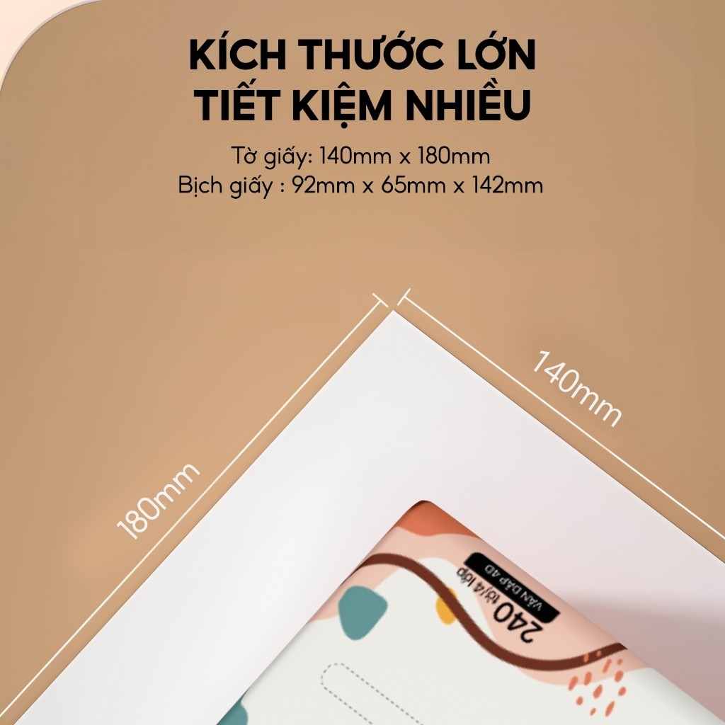 Giấy ăn rút Topgia thùng 20 gói đa sắc cao cấp 240 tờ 4 lớp, dập vân 4D, mềm mịn, thấm hút tốt