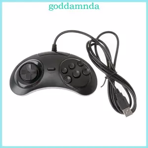 Bộ điều khiển trò chơi có dây cổ điển GODD Tay cầm chơi Game từ xa Joypad cho MD2