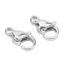 NICOLOO 25 Chiếc Vuốt Tôm Hùm, Kẹp Tôm Hùm Bạc Inox, Kẹp Trang Sức Vàng 9x6mm Tôm Hùm Kẹp Mặt Dây