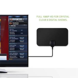 Ăng-ten TV ELBBKG HDTV Flat Trong nhà Phạm vi 50 dặm VHF UHF DVB - Bla mới