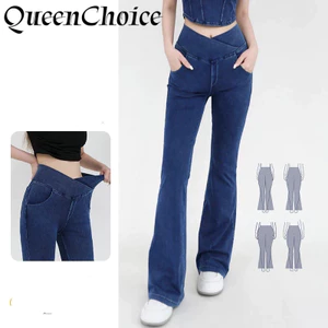 Nữ Denim Yoga Flare Quần Nữ Thể Dục Thể Thao Tập Gym Quần Chạy Bộ Skinny Thể Thao / Mặc Thường Ngày
