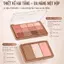 Bảng Phấn Mắt SIVANNA COLORS 1 khay hoàn thiện lớp makeup MẮT+MÁ+HIGHLIGHT+KHỐI+GƯƠNG 5IN1 Soft Blurring Makeup Palette