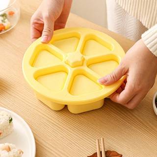 CMinYP 6 trong 1 Khoang Tam Giác Khuôn Sushi Cơm Bóng Máy Làm Báo Chí Máy Làm Sushi Nonsti Dụng Cụ Nhà Bếp Hộp Bento Đồ Dùng Bữa Ăn Cho Rong Biển Cilantro Quả Bóng Cơm Vinh Quang