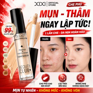 XIXI WM012 Kem Che Khuyết Điểm Dạng Lỏng, Che Quầng Thâm Mụn, Lâu Trôi, Mịn Nhẹ, Tự Nhiên