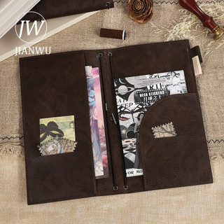 JIANWU Antique Garden Series Vintage Da Tạp Chí Du Lịch Chất Liệu Phong Cảnh Notebook tudent Tiếp Liệu Văn Phòng Phẩm