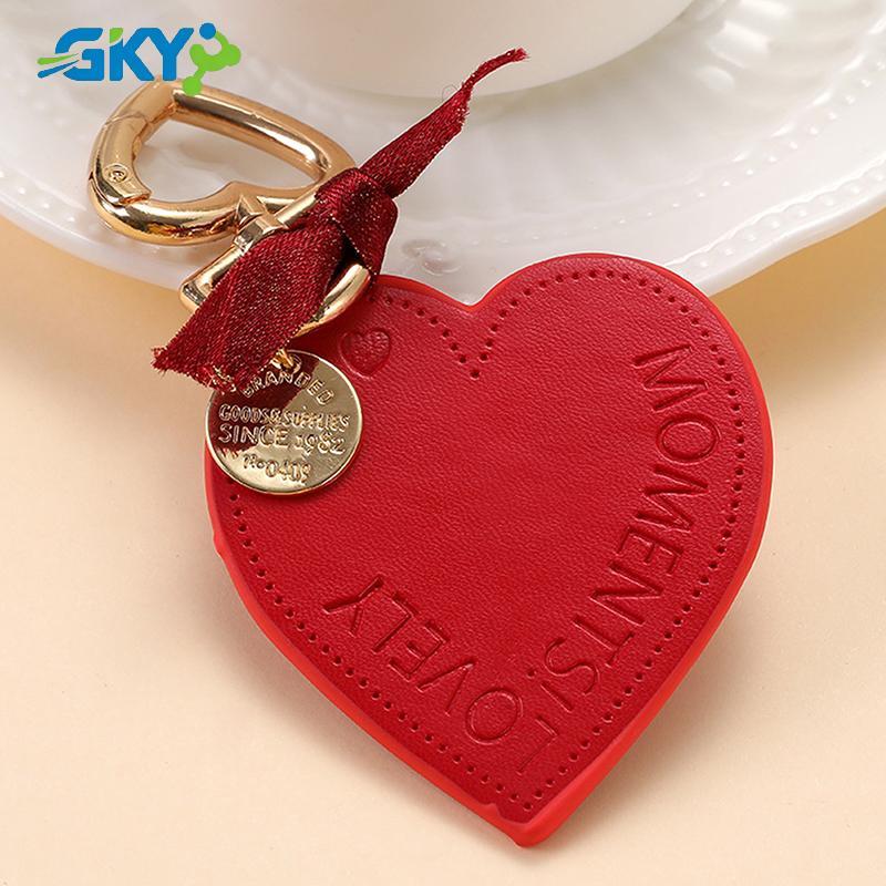 GKY Nữ Móc Khóa Da Trái Tim, Thời Trang, Móc Xe/Nhà/Túi, Charm Mặt Dây, Quà Tặng
