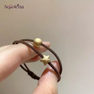 AqToCna Thời Trang Hai Dây Tóc Bện Co Giãn Dây Buộc Đuôi Ngựa Cho Các Bữa Tiệc Thể Thao Thường Ngày AqToCna