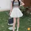 Váy Mini chữ A lưng cao dành cho nữ Xuân Hè Váy ngắn phong cách múa ba lê Vải mềm để mặc hàng ngày mới