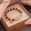 AqToCna Phước Lành Luy Cặp Đôi Kính Tình Bạn Thỏ Vòng Tay Thời Trang Hạt Đá Tự Nhiên Cho Nữ Trang Sức Quà Tặng AqToCna
