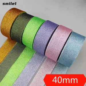 Ruy băng lụa sáng bóng SMILE 4cm, Ruy băng Organza đuôi cá 40mm 10 thước, Đồ thủ công bền bỉ Nơ DIY Quấn để trang trí đám cưới