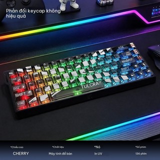 [Ship nhanh] Keycap HUNTER X Trong Suốt 136 Phím – Profile Cherry - Nhựa PC-Xuyên LED - CooBeStore