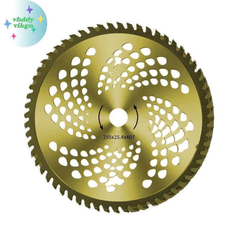 Lưỡi cắt cỏ VHDD 255mm 40T Carbide Tipped – thay thế cho máy cắt bàn chải, máy cắt cỏ, dụng cụ làm vườn