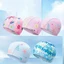 Mũ Bơi AMBU, Mũ Bơi In Hình Hoạt Hình Polyester, Thoải Mái Độ Đàn Hồi Cao Chống Thấm Nước Trẻ Em Mũ Bơi Bé Gái