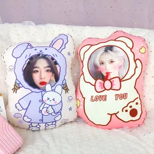 Gối Tùy Chỉnh Ảnh Tự Làm Gửi Bé Trai Bé Gái Quà Tặng Sinh Nhật Bạn Bè Cặp Đôi Dễ Thương Tùy Chỉnh Sáng Tạo Bạn Gái Búp Bê Búp Bê