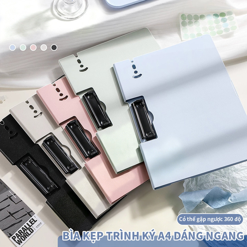 Kẹp Tài Liệu A4 Bìa Cứng Đẹp, Đựng Hồ Sơ Văn Phòng Cao Cấp, Kiểu Dáng Tiện Dụng, Thao Tác Nhanh