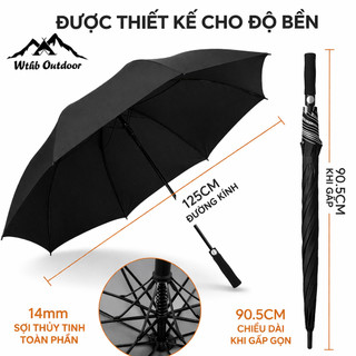 Ô dù tự động xếp gọn - Dù gấp chống nắng UPF50+ khung gia cố chống gió cỡ lớn
