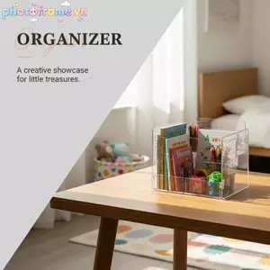 Khung ảnh Kệ trong suốt ba lớp Lưu trữ Ra có tay cầm tiện dụng Dụng cụ sắp xếp nhà bếp cho bàn phòng tắm Phòng ngủ VN